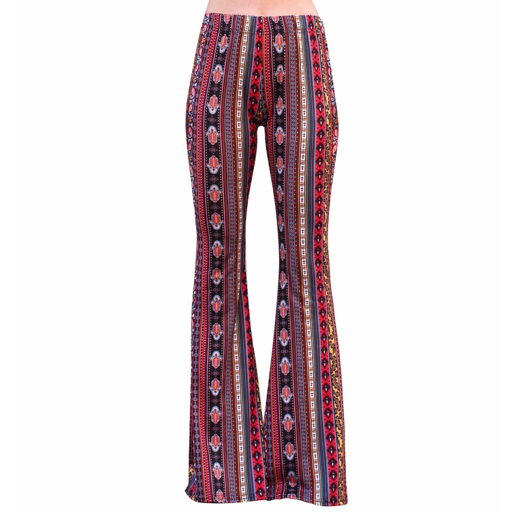 High Waisted Bell Bottom Flare Stretch Yoga Pants
